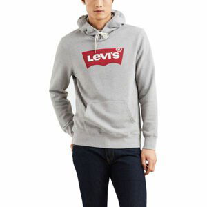 Levi's GRAPHIC PO HOODIE-B šedá M - Pánska mikina