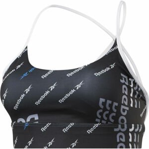 Reebok WORKOUT AOP BRA Športová podprsenka, čierna, veľkosť S