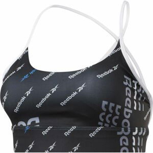 Reebok WORKOUT AOP BRA Športová podprsenka, čierna, veľkosť XL