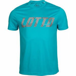 Lotto LOGO III TEE PL Pánske tričko, tyrkysová,sivá, veľkosť