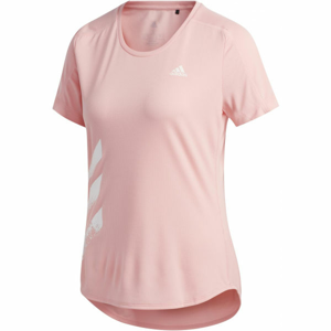 adidas RUN IT TEE 3S W ružová XS - Dámske športové tričko