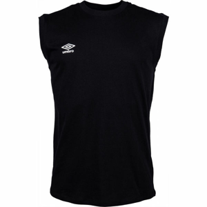 Umbro SMALL LOGO COTTON VEST Pánske tričko, čierna, veľkosť XL