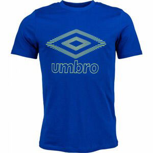 Umbro FW CLASSICO GRAPHIC TEE Pánske tričko, modrá,žltá, veľkosť