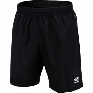 Umbro TRAINING WOVEN SHORT Pánske športové šortky, čierna,biela, veľkosť