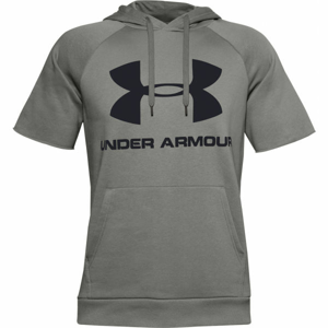 Under Armour RIVAL FLEECE LOGO SS šedá XXL - Pánska mikina