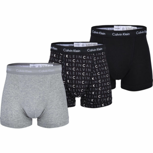 Calvin Klein 3P TRUNK čierna M - Pánske boxerky