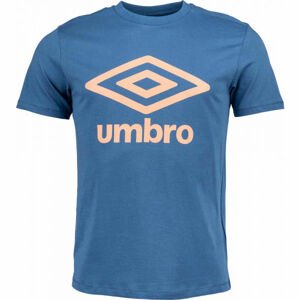 Umbro FW LARGE LOGO COTTON TEE modrá M - Pánske tričko