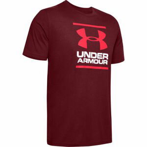 Under Armour GL FOUNDATION SS T vínová M - Pánske tričko