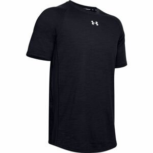 Under Armour CHARGED COTTON SS Pánske tričko, čierna, veľkosť XL