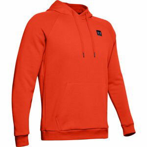 Under Armour RIVAL FLEECE PO HOODIE Pánska mikina, oranžová, veľkosť S