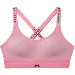 Under Armour INFINITY MID HEATHER BRA svetlo ružová S - Dámska podprsenka