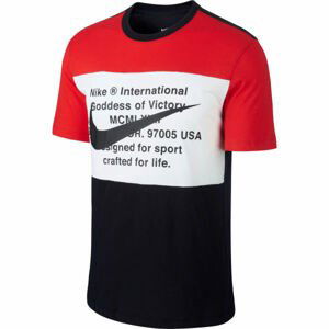 Nike NSW SWOOSH TEE SS M čierna M - Pánske tričko