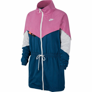 Nike NSW ICN CLSH TRACK JKT WVN W tmavo modrá XS - Dámska bunda