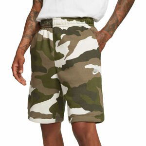 Nike NSW CLUB SHORT BB CAMO M biela S - Pánske šortky