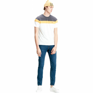 Levi's THE ORIGINAL TEE GOLDEN PLOVER STRIPE FO biela M - Pánske tričko