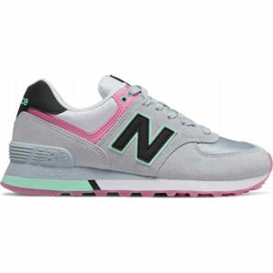 New Balance WL574SAT Dámska voľnočasová obuv, sivá, veľkosť 40.5