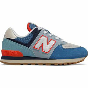 New Balance PC574SOS Detská voľnočasová obuv, modrá, veľkosť 33.5