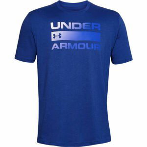 Under Armour TEAM ISSUE WORDMARK SS tmavo modrá M - Pánske tričko