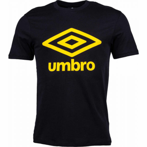 Umbro FW LARGE LOGO COTTON TEE Pánske tričko, čierna,žltá, veľkosť