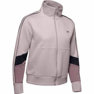 Under Armour DOUBLE KNIT FZ Dámska mikina, ružová,čierna, veľkosť