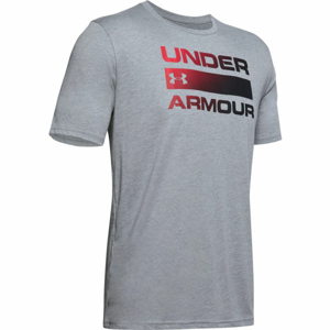 Under Armour TEAM ISSUE WORDMARK SS sivá L - Pánske tričko