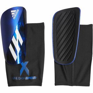 adidas X SG LEAGUE Pánske futbalové chrániče holení, modrá,biela, veľkosť