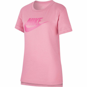 Nike NSW TEE DPTL BASIC FUTURA G ružová L - Dievčenské tričko