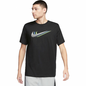 Nike NSW SS TEE SWOOSH M čierna M - Pánske tričko