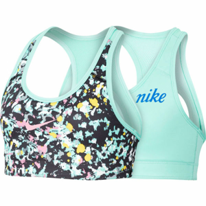 Nike CL REVERSIBLE BRA JDIY G Dievčenská obojstranná podprsenka, tyrkysová,mix, veľkosť