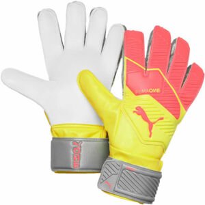 Puma ONE GRIP 4 RC Pánske brankárske rukavice, ružová,žltá,sivá, veľkosť