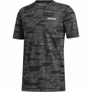 adidas MENS ESSENTIAL AOP TEE Pánske tričko, čierna, veľkosť XL