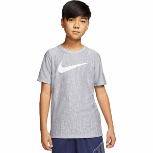 Nike CORE SS PERF TOP HTHR B šedá M - Chlapčenské tréningové tričko