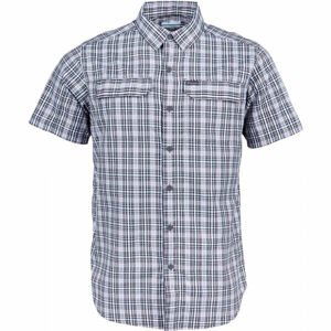 Columbia SILVER RIDGE 2.0 MULTI PLAID SS SHIRT tmavo sivá M - Pánska košeľa s krátkym rukávom