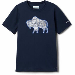Columbia RANCO LAKE SHORT SLEEVE TEE tmavo modrá M - Detské tričko