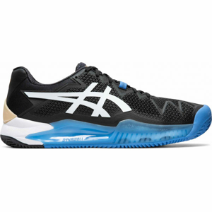 Asics GEL-RESOLUTION 8 CLAY Pánska tenisová obuv, čierna, veľkosť 43.5