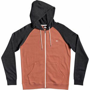 Quiksilver EVERYDAY ZIP Pánska mikina, oranžová, veľkosť S