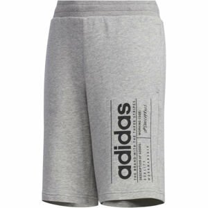 adidas YB BB SHORT Chlapčenské kraťasy, sivá, veľkosť 116