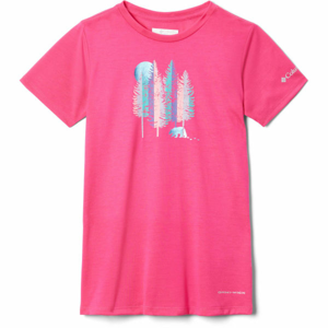Columbia RANCO LAKE SHORT SLEEVE TEE ružová M - Dievčenské tričko