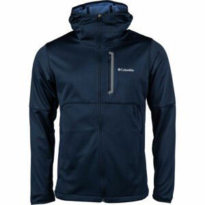 Columbia TECH TRAIL FULL ZIP HOODIE Pánska mikina, tmavo modrá, veľkosť S