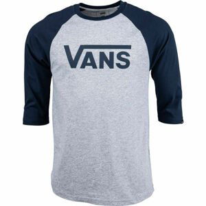 Vans CLASSIC RAGLAN šedá S - Pánske tričko s trojštvrťovým rukávom