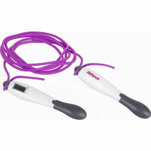 Fitforce DIGI JUMP ROPE Digitálne švihadlo, fialová, veľkosť OS