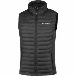 Columbia POWDER PASS VEST Pánska outdoorová vesta, čierna, veľkosť S