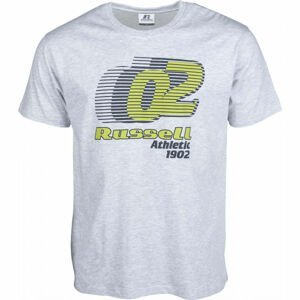 Russell Athletic SPEED GRAPHIC S/S CREWNECK TEE SHIRT šedá L - Pánske tričko
