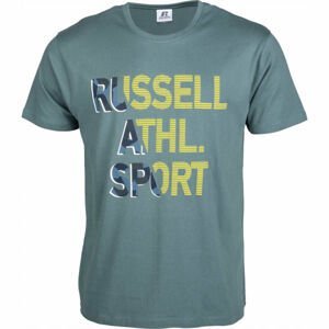 Russell Athletic RA SPORT S/S CREWNECK TEE SHIRT tmavo šedá M - Pánske tričko