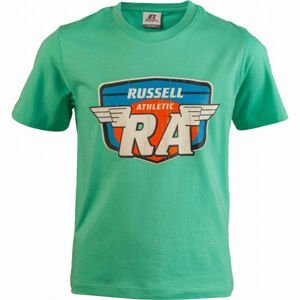 Russell Athletic WINGS S/S CREWNECK TEE SHIRT zelená 152 - Detské tričko