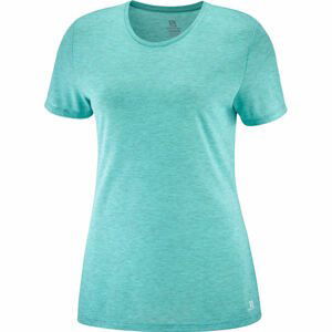 Salomon COMET CLASSIC TEE W HEATHER zelená L - Dámske tričko