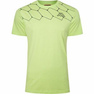 Kappa LOGO AREBO Pánske tričko, svetlo zelená,čierna, veľkosť