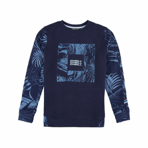 O'Neill LB 3PLE PRINT CREW SWEATSHIRT tmavo modrá 140 - Chlapčenská mikina