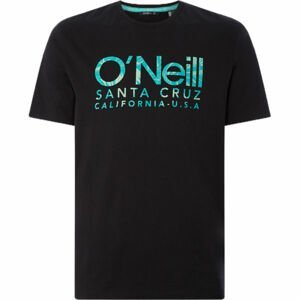 O'Neill LM ONEILL LOGO T-SHIRT Pánske tričko, čierna,tyrkysová, veľkosť