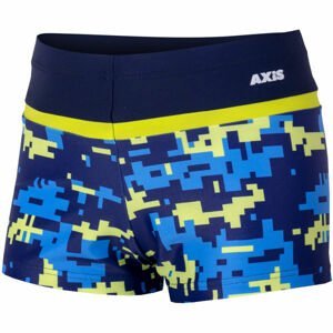 Axis NOHAVIČKOVÉ CHLAPČENSKĚ PLAVKY TETRIS Chlapčenské plavecké šortky, tmavo modrá,modrá,žltá, veľkosť